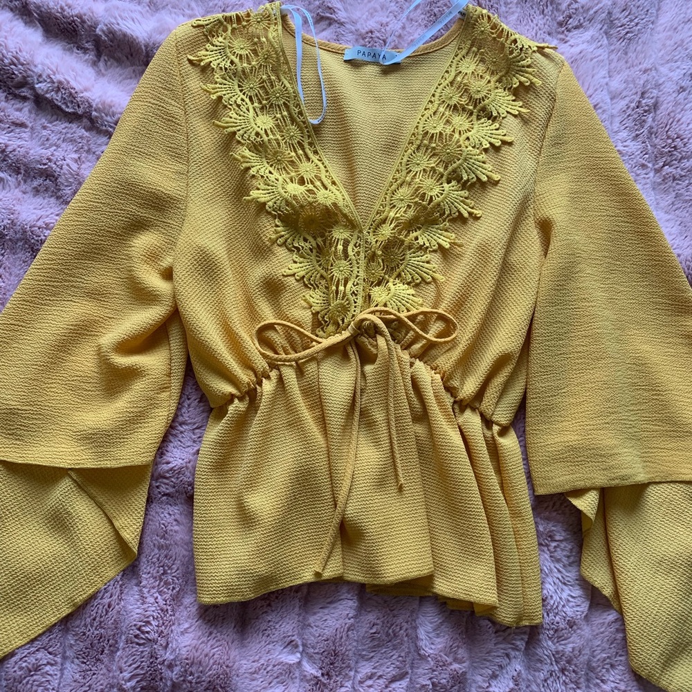 bell sleeve blouse